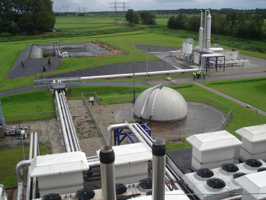 Biogas opwerkingsinstallatie